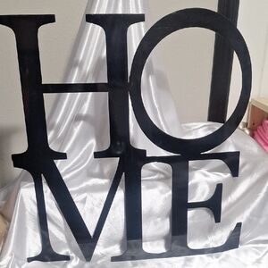 Black HOME Wall Decor Sign